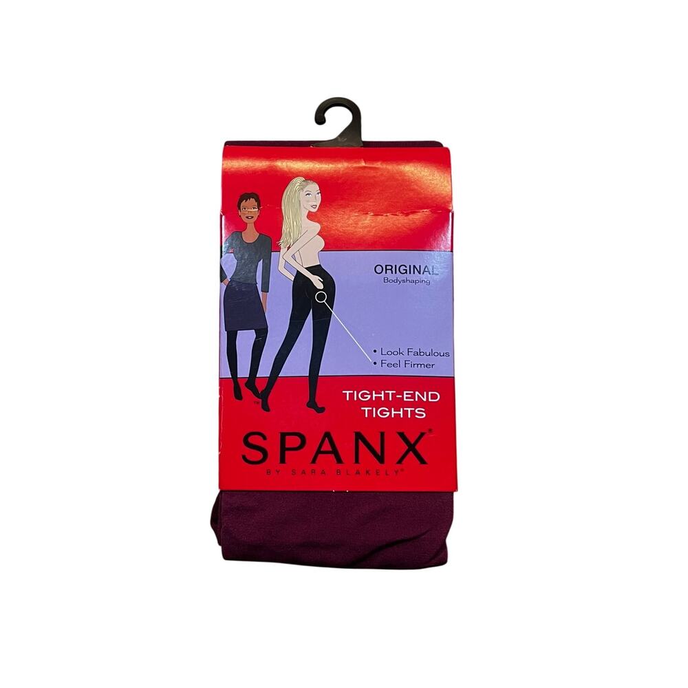 New Spanx Tight End Tights Size B Garnet 128 Body Shaping Shapewear Hosiery